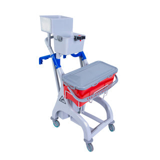 QR Trolley Disposble Microfibre Mopping 10 Litre Bucket