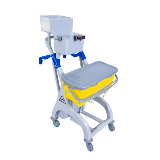 QR Trolley Disposble Microfibre Mopping 10 Litre Bucket