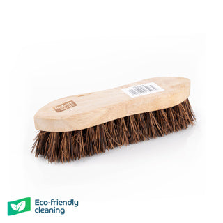 Wooden Scrubbing Brush Stiff Bristles 9"