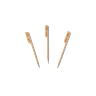 Pack Of 1000 Bamboo Skewer Teppo Gushi Gun Shape (90mm/3.5") Dairy Free