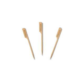 Pack Of 1000 Bamboo Skewer Teppo Gushi Gun Shape (90mm/3.5") Vegan