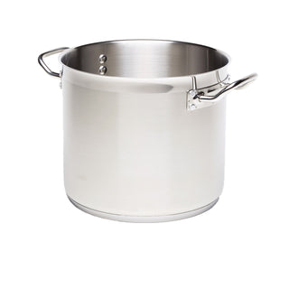 Stainless Steel Stockpot Without Lid 8L–71L – Heavy Duty 18/4 Catering Cookware Various Sizes
