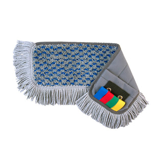 Micro-fringe Flat Mop 40cm Blue/Grey