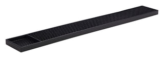 Non-Slip Rubber Bar Service Mat – Black Drink Spill Mat Flexible Moulded Grip Design for Bars & Counters