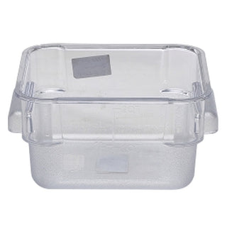 Plastic-Polycarbonate Square Container 1.9L–20.9L – Clear Food Storage Boxes with Litre Markings for Kitchen & Catering Use