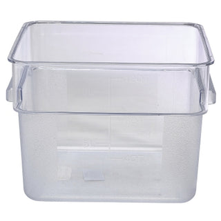Plastic-Polycarbonate Square Container 1.9L–20.9L – Clear Food Storage Boxes with Litre Markings for Kitchen & Catering Use