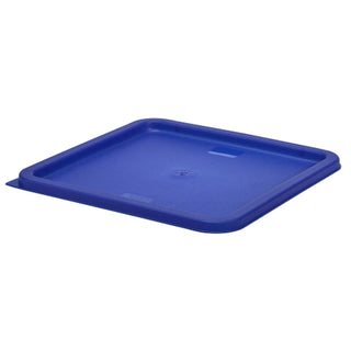 Square Container Lids – Plastic Low Density Polyethylene Covers for Food Storage Containers in Green, Red & Blue