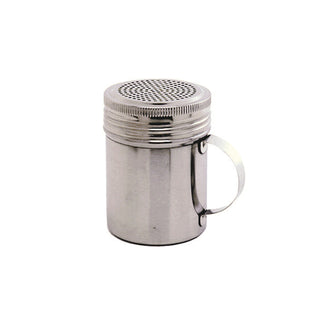Stainless Steel Screw Handled Shaker 6.5 x 9.5cm 30cl Fine Hole Spice Dispenser with Screw Top