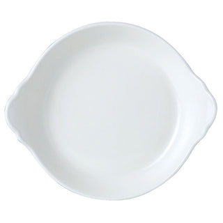 Simplicity White Round Eared Dish - Medium & Large Sizes - Pack of 12