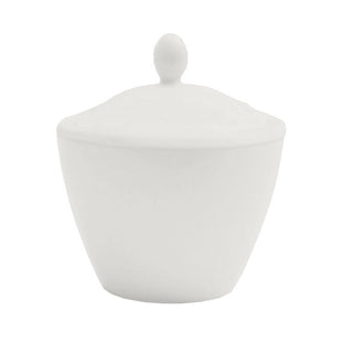 Simplicity White Harmony Covered Sugar Bowl 20cl / 7oz - Pack of 6
