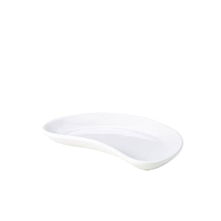 Porcelain Crescent Salad Dish 20 x 14 x 2.5cm Contemporary Tableware for Salads and Starters Pack of 6