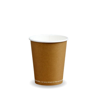 Pack Of 1000 10oz Kraft Single Wall BioCups