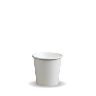 Pack Of 1000 4oz White Compostable Single Wall Cup