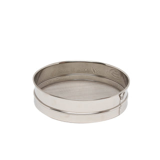 Stainless Steel 11" Flour Sieve – Heavy-Duty Fine Mesh Sifter for Baking & Catering