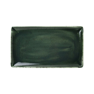 Vesuvius Burnt Emerald Rectangle Three 32 x 19cm - Pack of 6