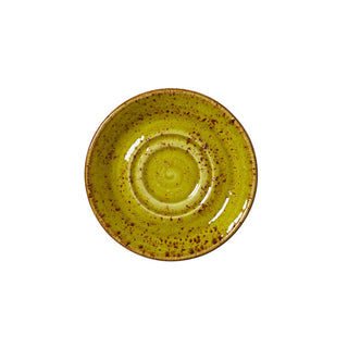 Craft Apple Ceramic Double Well Saucer Plate - 11.75cm, 14.5cm | Set of 12
