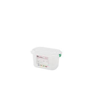 GN Storage Container 1/9 Size 1L to 1.5L Pack of 12 Plastic Polypropylene Storage Box for Hotel Home Use