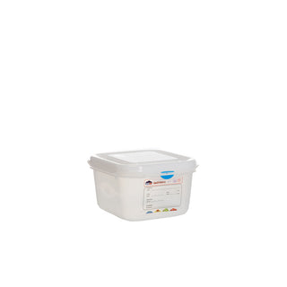 Gastronorm Storage Container 1/6 Size 1.7L to 2.6L Pack of 12 Plastic Polypropylene Food Storage Box for Catering