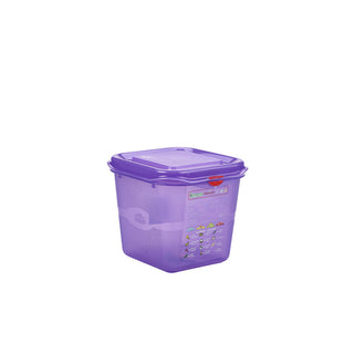 Allergen GN Storage Container 1/2 to 1/6 Size 2.6L to 10L Plastic Polypropylene Box for Catering and Heavy Duty