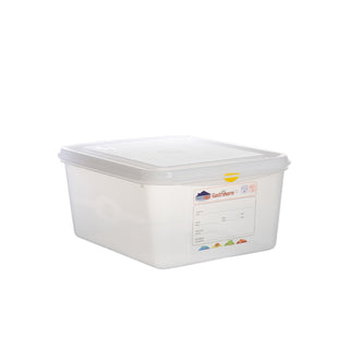 Gastronorm Storage Container 1/2 Size 4L to 12.5L Pack of 6 Plastic Polypropylene Food Storage for Kitchen Use