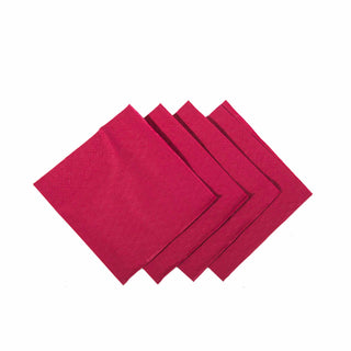 Pack Of 4000 Burgundy 2ply Cocktail  Napkins 24cm x 24cm