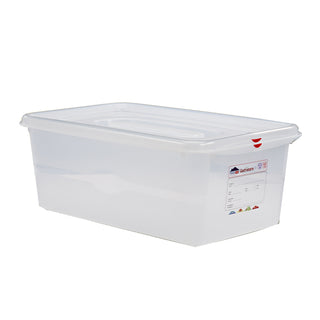 Gastronorm Storage Container 1/1 Size 8L to 28L Pack of 6 Plastic Polypropylene Storage Box for Kitchen