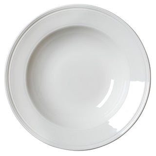 Bead White Porcelain Rimmed Bowl 28.5cm (11 1/4") - Box of 6