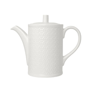 Bead Accent White Porcelain Beverage Pot - Various Sizes Available - Pack of 6