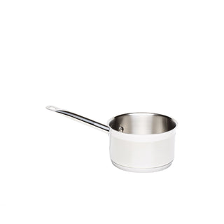 Saucepan Without Lid Various Sizes Pack of 1 Stainless Steel 18/4 Heavy Duty Cooking Pan for Commercial Kitchen