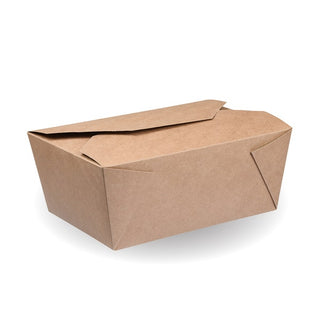 Pack Of 300 1,300ml Kraft #8 Hot Food Boxes