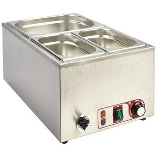 Bain Marie 1/1 With Tap 59x35.5x25.5cm 1.2Kw Pack of 1 Stainless Steel Efficient Food Warmer