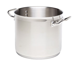 Stainless Steel Stockpot Without Lid 8L–71L – Heavy Duty 18/4 Catering Cookware Various Sizes
