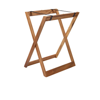 Butler Tray Stand 45.5x56x77cm Pack of 1 Acacia Wood Sturdy Foldable Stand Ideal for Trays Display