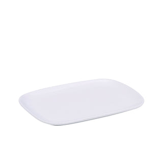 Ellipse Rectangular Plate 22.8x16.6cm Pack of 1 Porcelain elegant serving tableware ideal for buffet display use