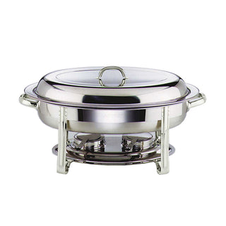 Oval Chafing Dish Set 32x54x30cm 5L cl Stainless Steel Buffet Server for Events and Parties Pack of 1