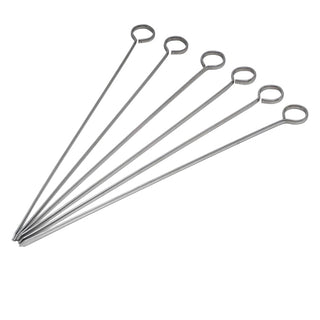 Skewers 20.3cm/25.4cm/30.5cm Stainless-Steel Grilling Tools Buffet and Catering 6 Piece