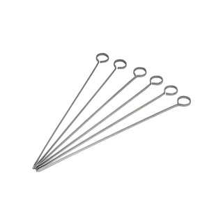 Skewers 20.3cm/25.4cm/30.5cm Stainless-Steel Grilling Tools Buffet and Catering 6 Piece
