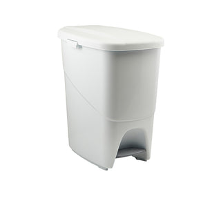 Pedal Bin 25L/40L Polypropylene Foot Pedal Waste Container Hands Free Use Pack of 4