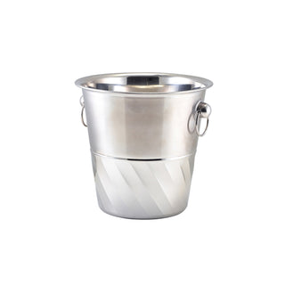 Swirl Wine Bucket 20x21cm Pack of 1 Stainless-Steel beverage cooler perfect for bars restaurant event serving display use