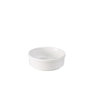 Round Dish 14cl 10cm White/Black/Terracotta Porcelain Tableware Serving Pack of 6