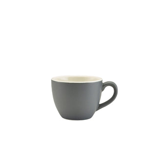 Bowl Shaped Cup 9cl/3oz 8.3x6.3x5cm Pack of 6 Porcelain Elegant Coffee Cup for Restaurant Hotel and Home Use