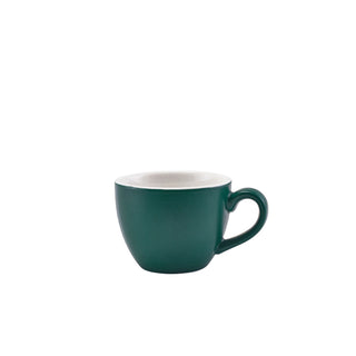 Bowl Shaped Cup 9cl/3oz 8.3x6.3x5cm Pack of 6 Porcelain Elegant Coffee Cup for Restaurant Hotel and Home Use