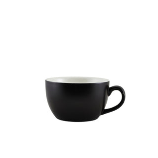 Bowl Shaped Cup 25cl/8.75oz 12.5x10x6cm Pack of 6 Porcelain Coffee Cup for Restaurant Hotel and Home Use