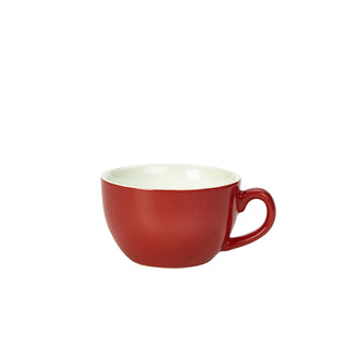 Bowl Shaped Cup 25cl/8.75oz 12.5x10x6cm Pack of 6 Porcelain Coffee Cup for Restaurant Hotel and Home Use