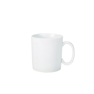 Straight Sided Tea Coffee White Mug 28cl/34cl 8/8.5cm Porcelain for Cafes Hotel Pack of 6