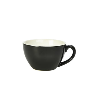 Bowl Shaped Coffee Cup 34cl/12oz Various Colours Porcelain for Café and Home Pack of 6