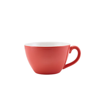 Bowl Shaped Coffee Cup 34cl/12oz Various Colours Porcelain for Café and Home Pack of 6