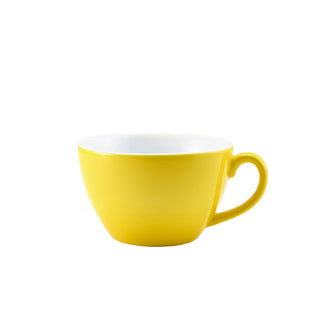 Bowl Shaped Coffee Cup 34cl/12oz Various Colours Porcelain for Café and Home Pack of 6