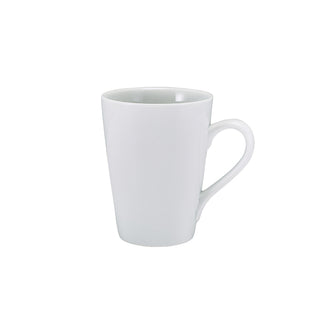 Conical Latte Mug 30cl 8x11cm Pack of 6 Porcelain Stylish Mug ideal for Mocha Flat White Service