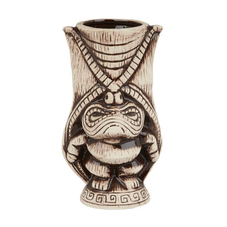 Light & Coffee Brown Ceramic Kane Tiki Mug 400ml